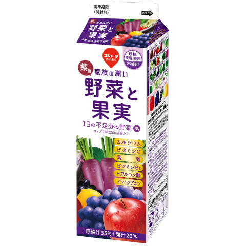 スジャータ めいらく 家族の潤い 紫の野菜と果実 1L