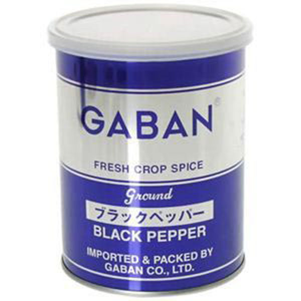 ギャバン GABAN ブラックペッパー グラウンド 缶210g