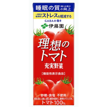 伊藤園 理想のトマト 紙パック200ml1箱24本